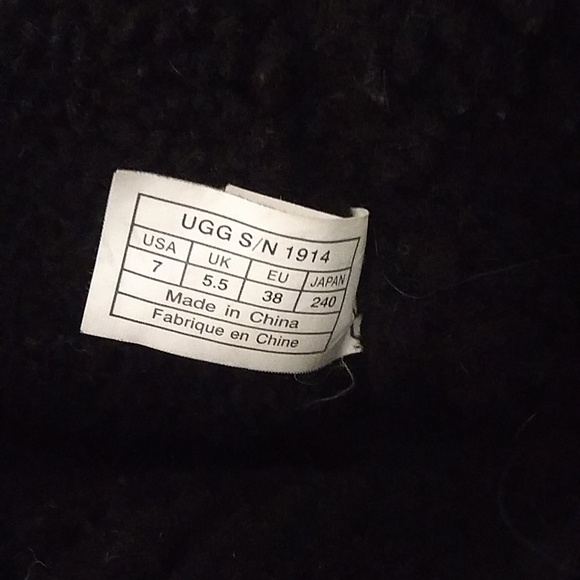 UGG Bellvue ii Boots size 7 Brown Leather and Sheepskin - Picture 2 of 4